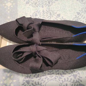 Rothy's bow tie mary jane flats, black, EUC, size 8